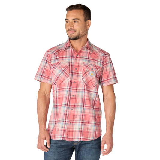 CARHARTT - MONTANA BOZEMAN RELAXED SS PLAID SHIRT - 107284