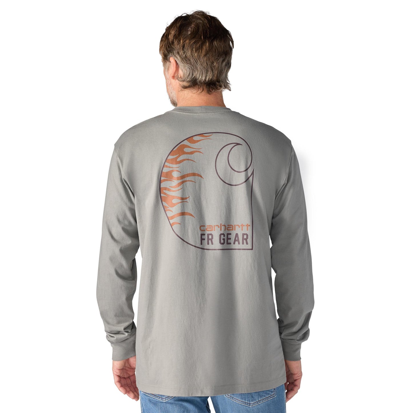 CARHARTT FR - FR FORCE IRVINE LOOSE LS FLAMES T-SHIRT - 107364