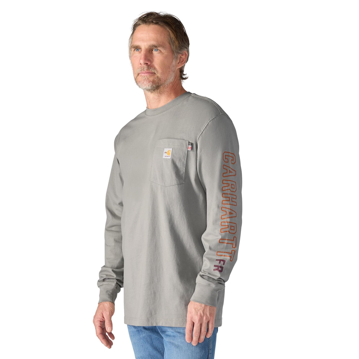 CARHARTT FR - FR FORCE IRVINE LOOSE LS FLAMES T-SHIRT - 107364