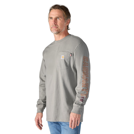 CARHARTT FR - FR FORCE IRVINE LOOSE LS FLAMES T-SHIRT - 107364
