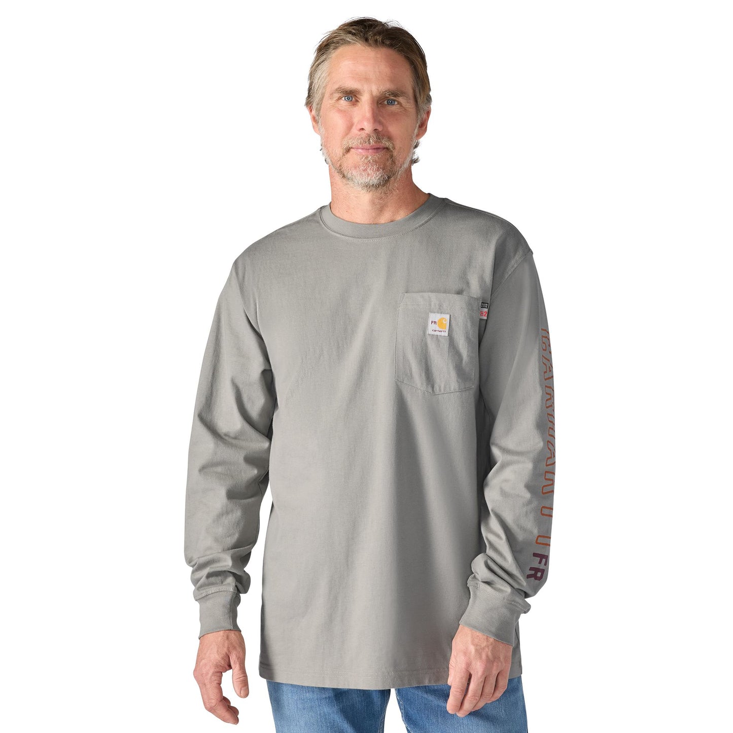 CARHARTT FR - FR FORCE IRVINE LOOSE LS FLAMES T-SHIRT - 107364