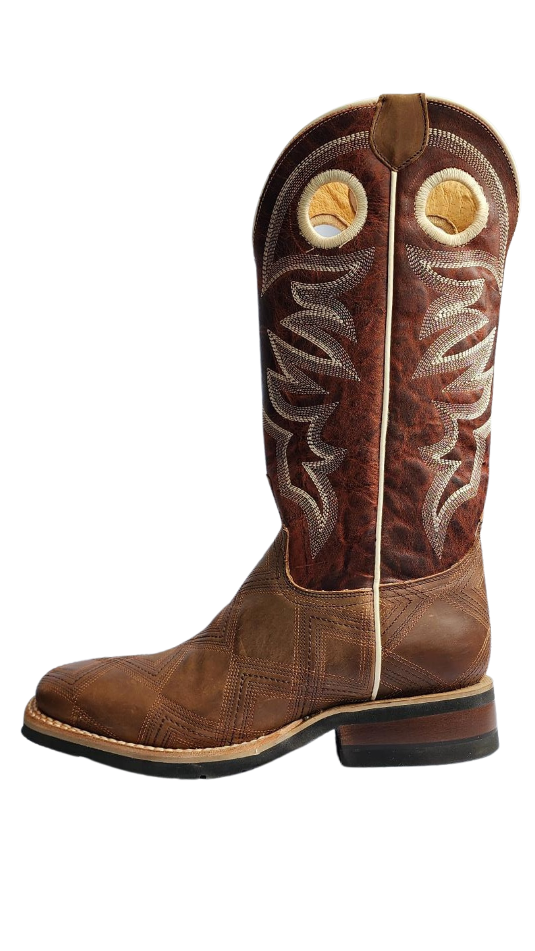 ROPER - 11" GEO STITCH LEATHER LINED WESTERN BOOT - 09-020-8630-8437