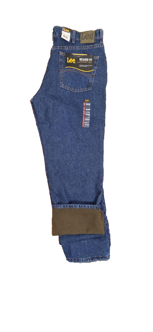 LEE - RELAXED FIT STRAIGHT LEG FLEECE LINED - 102055