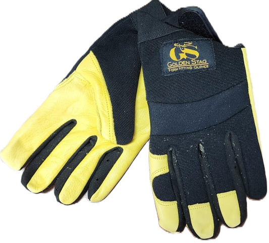 GOLDEN STAG - PREMIUM DEERSKIN SEAMLESS PALM GLOVES - 2150