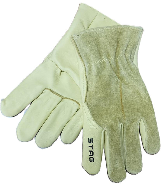 GOLDEN STAG - KEVLAR SEWN COWHIDE HEAT RESISTANT STITCHING GLOVES - 232