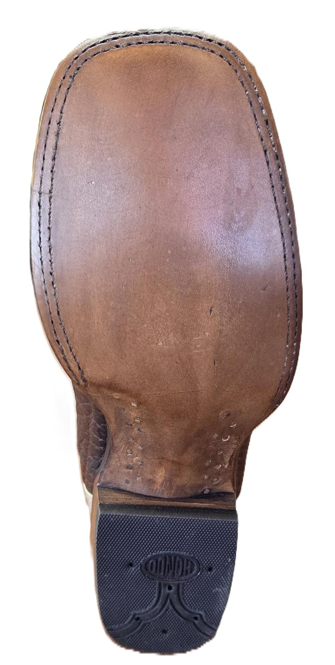 HONDO - MEN'S 16" HONEY BULLHIDE RAWHIDE HEEL SQUARE TOE - 2510