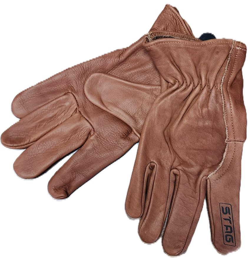 GOLDEN STAG - CHOCOLATE COWHIDE GLOVE - 277