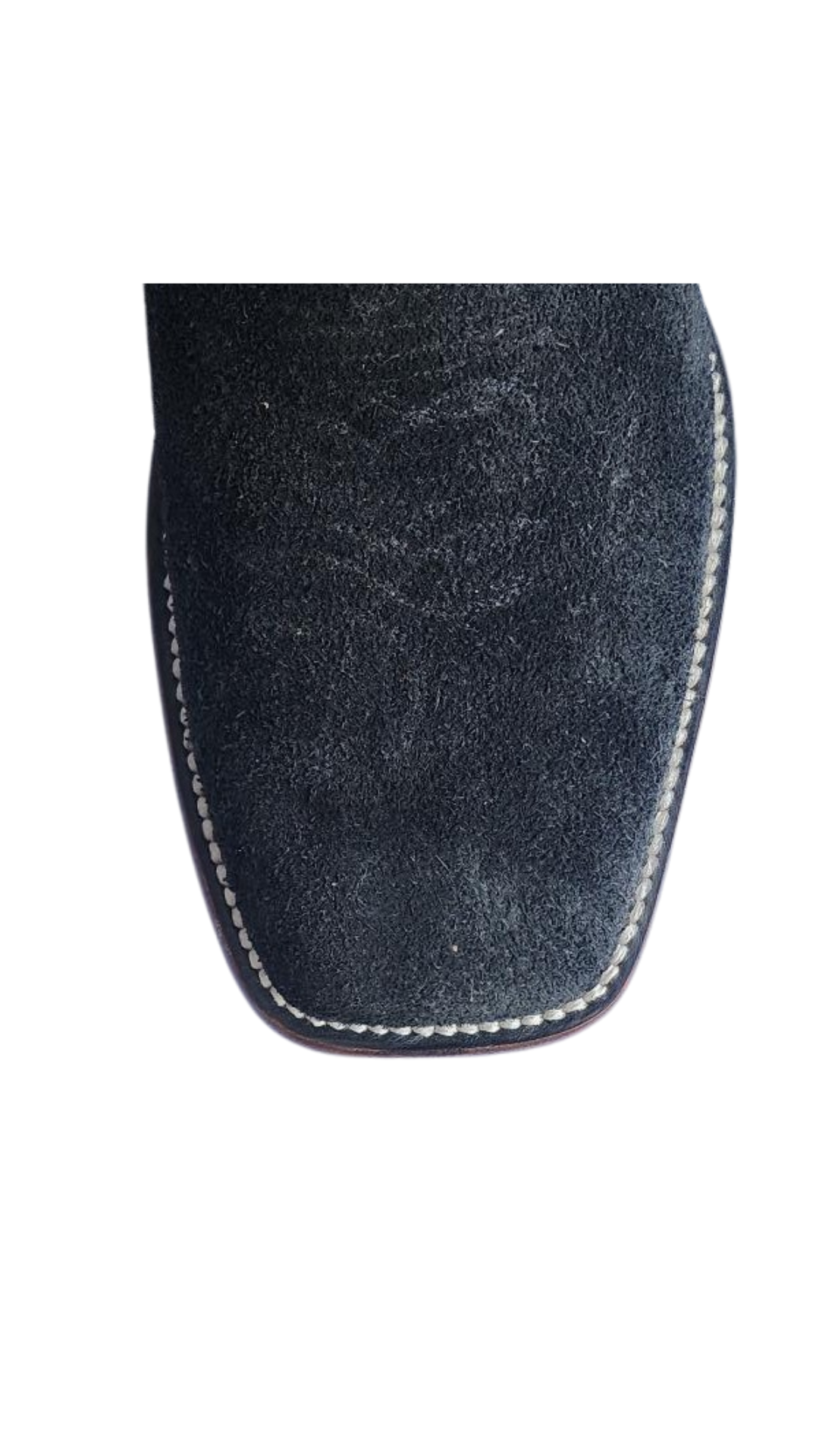 HONDO - 16" BLACK ROUGH OUT SQUARE TOE - 2471