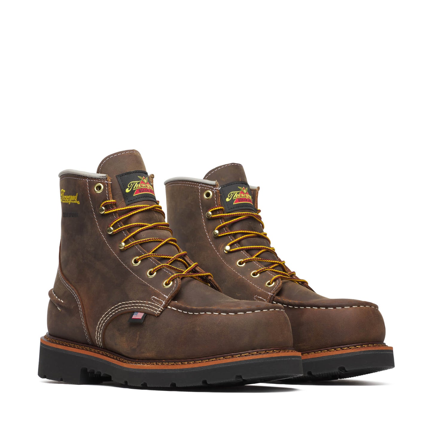 THOROGOOD - 6" 1957 SERIES CRAZY HORSE MOC TOE - AMERICAN MADE - WATERPROOF (STEEL TOE)