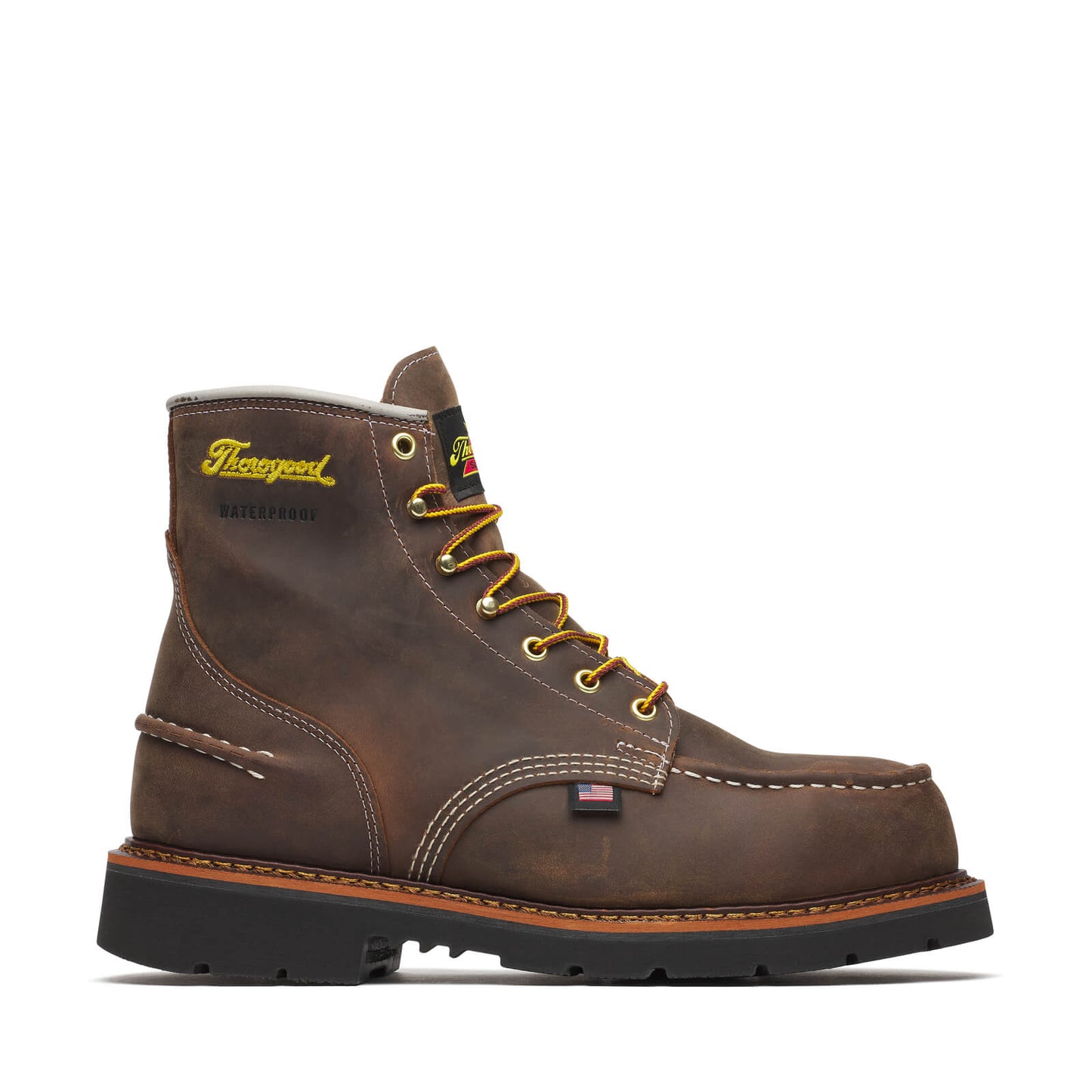 THOROGOOD - 6" 1957 SERIES CRAZY HORSE MOC TOE - AMERICAN MADE - WATERPROOF (STEEL TOE)