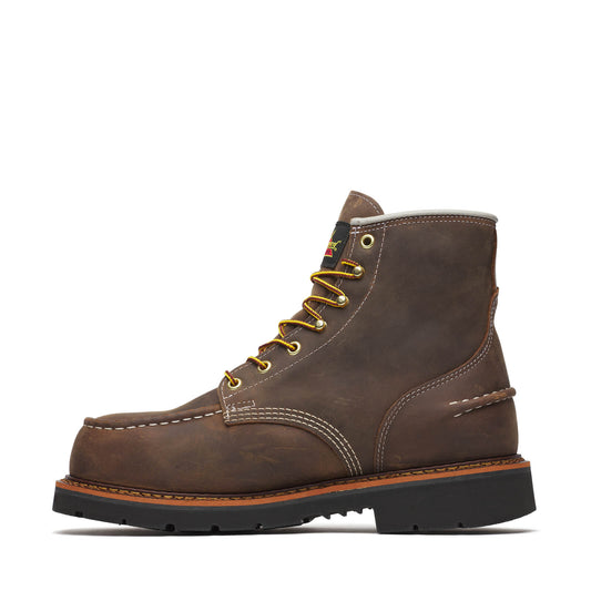 THOROGOOD - 6" 1957 SERIES CRAZY HORSE MOC TOE - AMERICAN MADE - WATERPROOF (STEEL TOE)