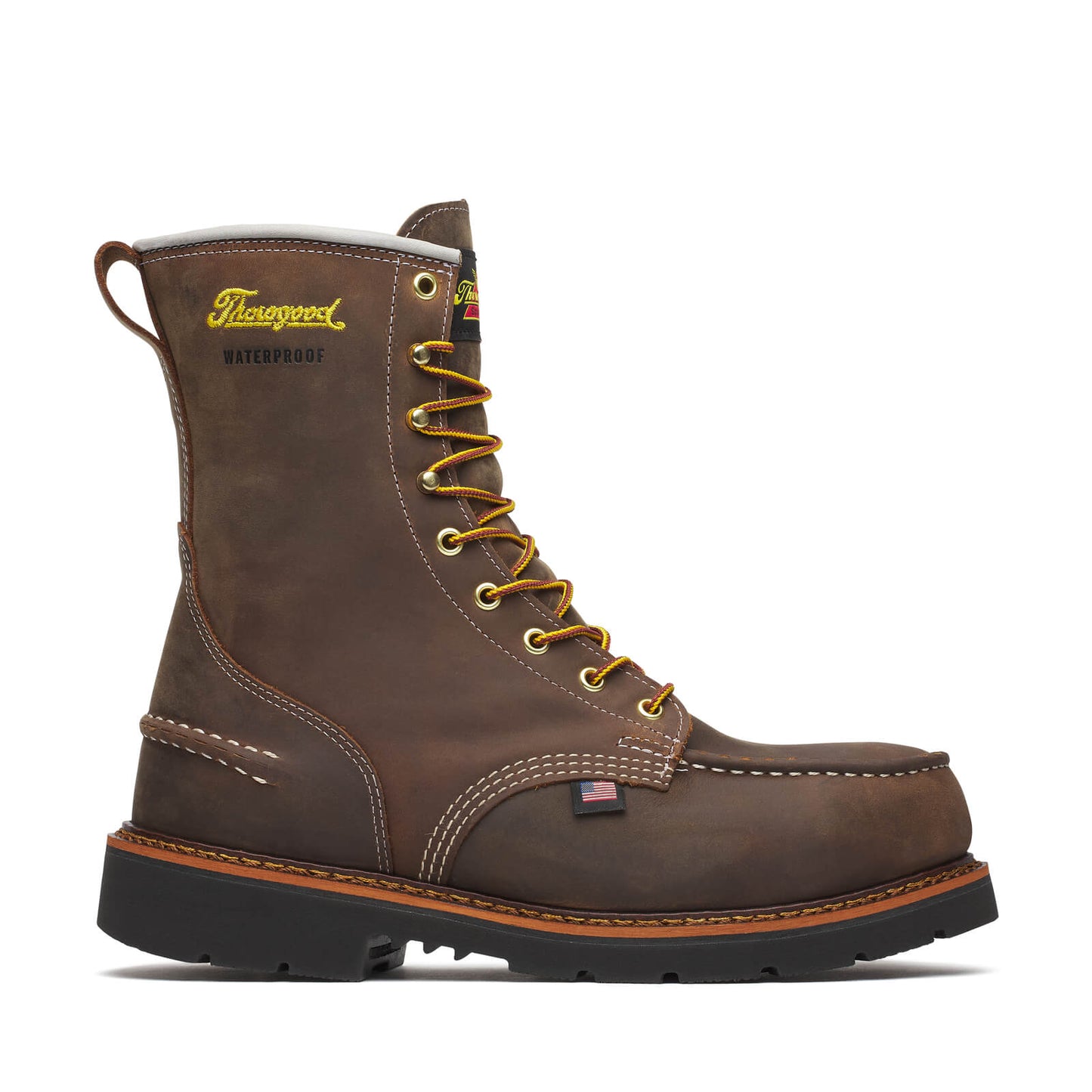 THOROGOOD - 1957 SERIES 8" CRAZY HORSE MOC TOE MAXWEAR 90 - AMERICAN MADE