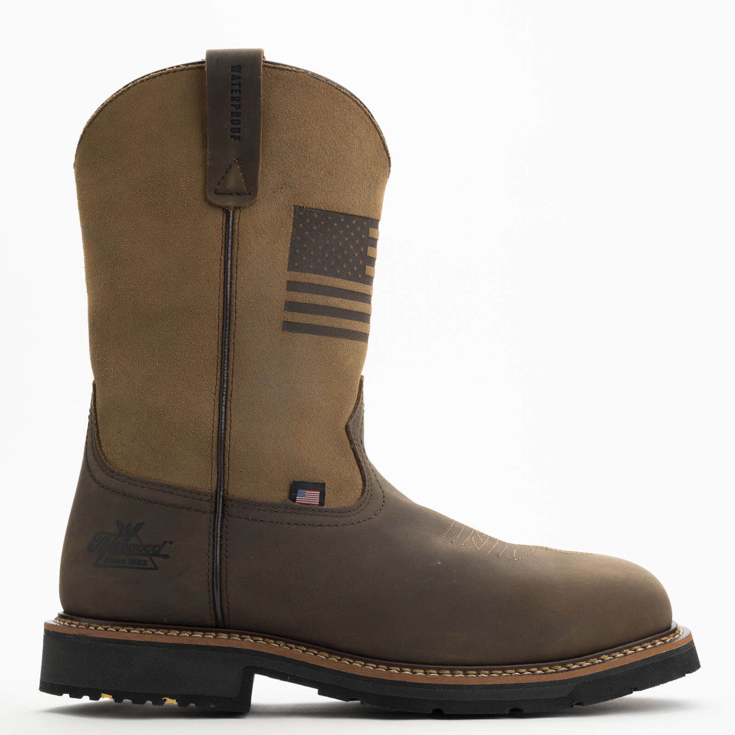 THOROGOOD - 11" WESTERN WORK CRAZYHORSE/TAN - WATERPROOF (COMPOSITE TOE) - 804-4338