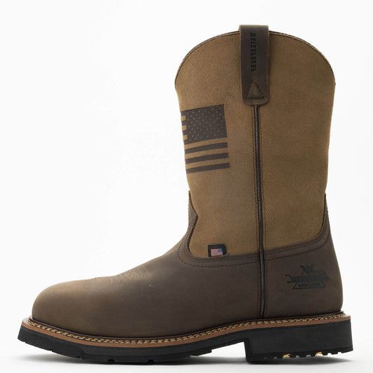 THOROGOOD - 11" WESTERN WORK CRAZYHORSE/TAN - WATERPROOF (COMPOSITE TOE) - 804-4338