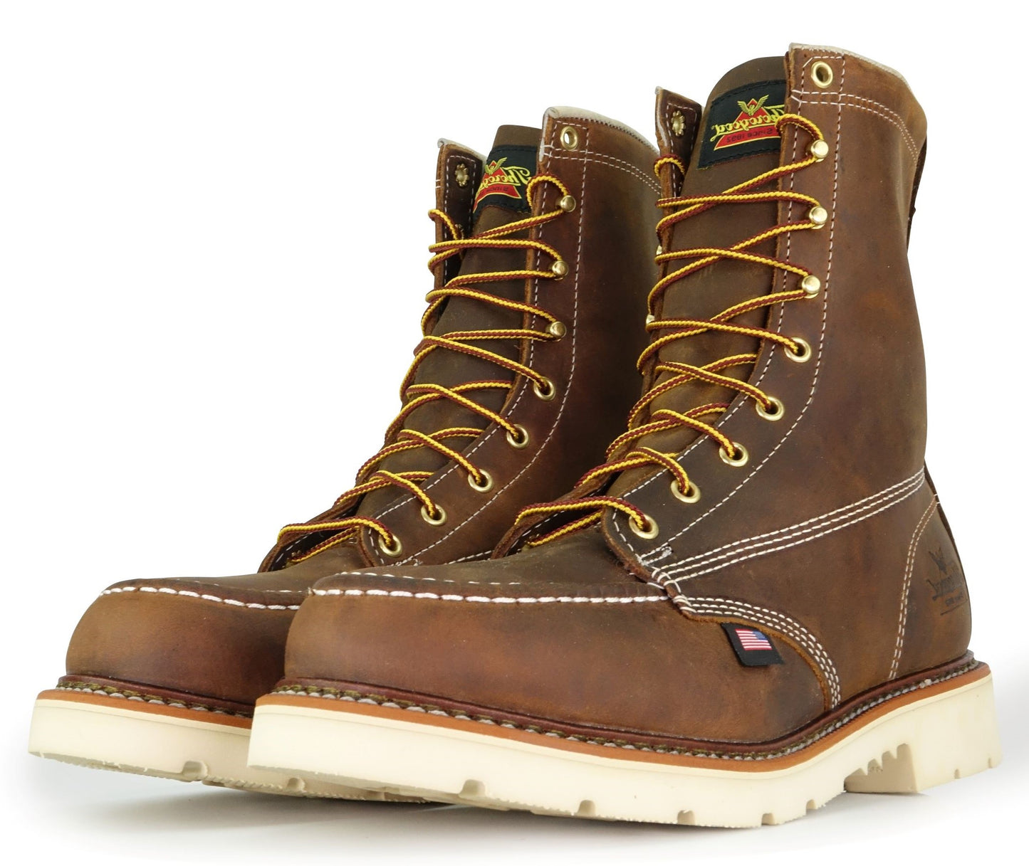 THOROGOOD - 8" AMERICAN HERITAGE - TRAIL CRAZY HORSE - MOC TOE MAXWEAR 90 DEGREE - AMERICAN MADE (SAFETY TOE) - 804-4378