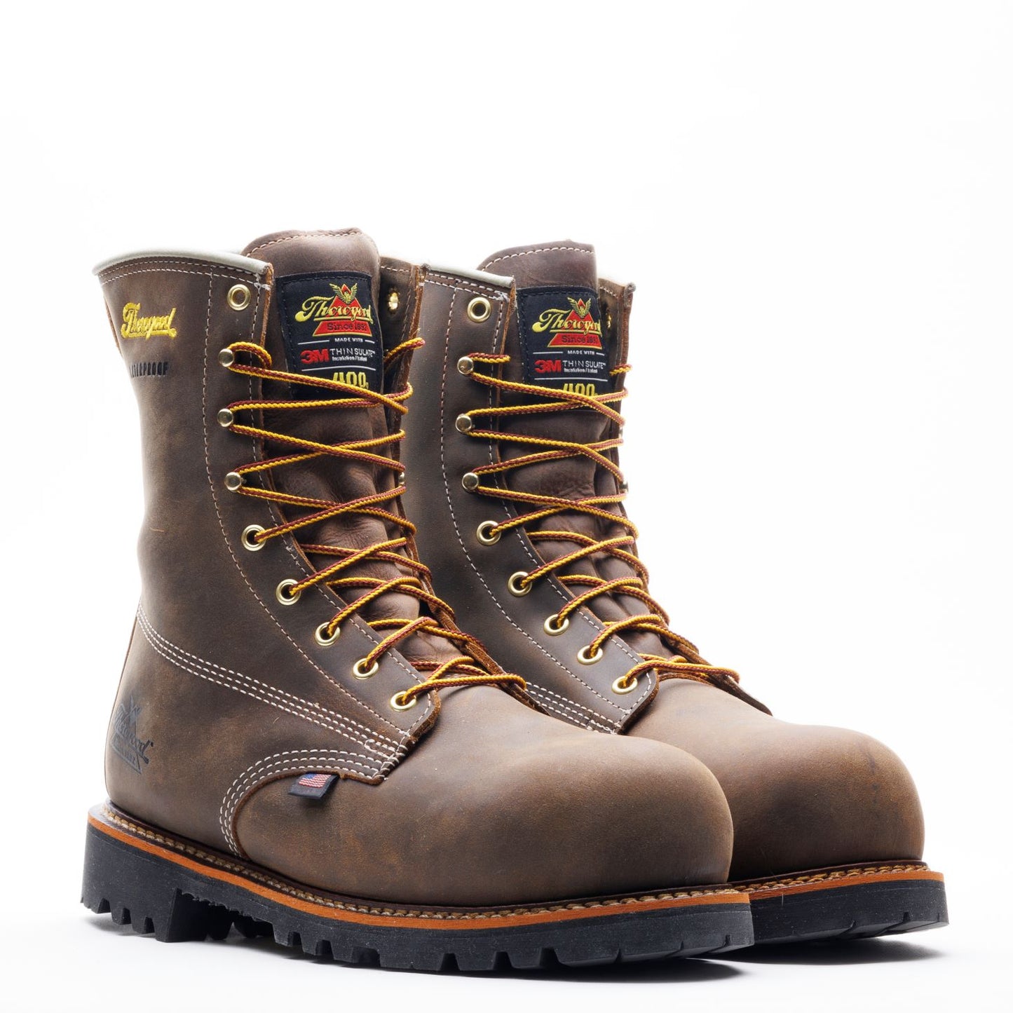 THOROGOOD - 8" AMERICAN LEGACY - 400G INSULATED - CRAZY HORSE - WATERPROOF - AMERICAN MADE (NANO TOE )  - 804-4520