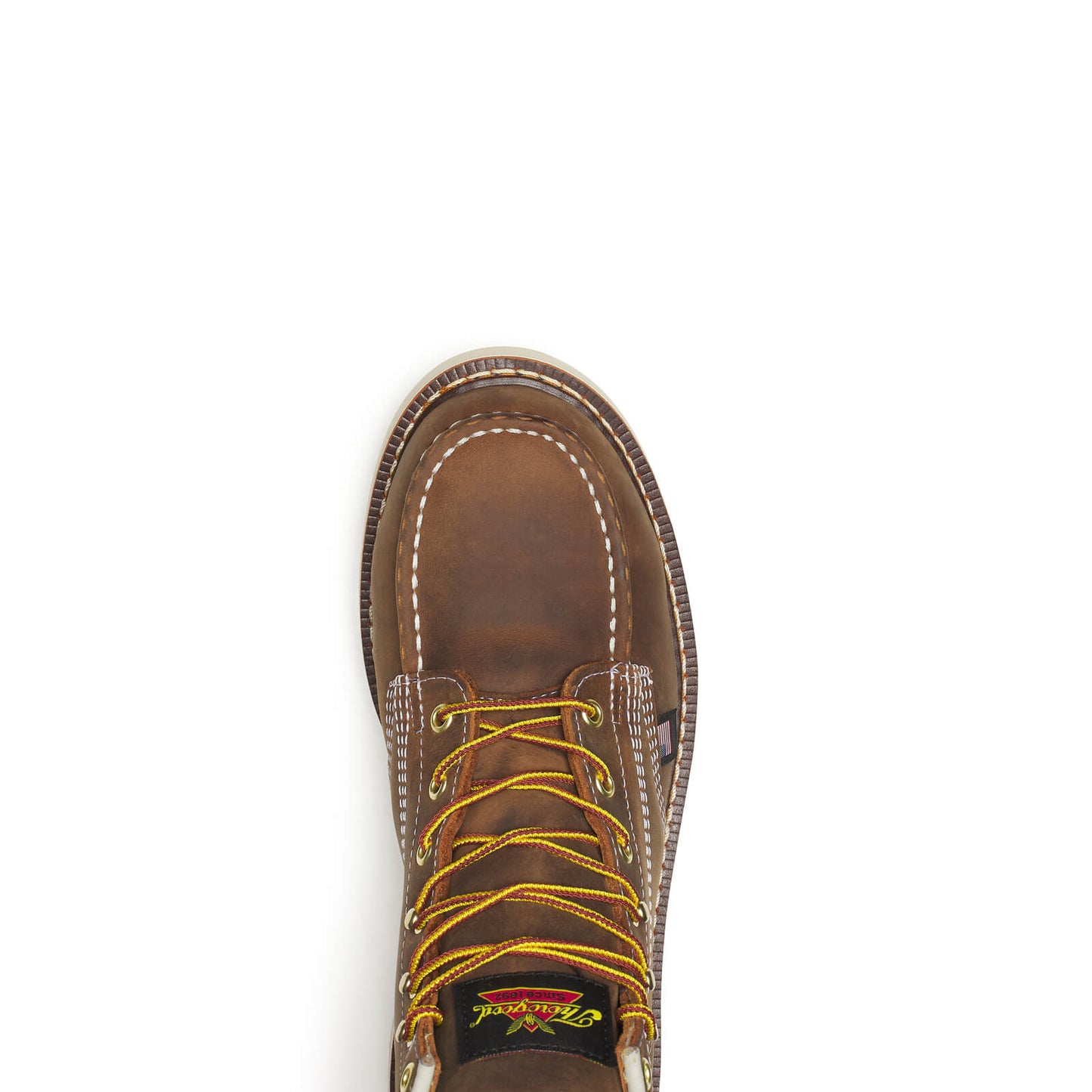 THOROGOOD - 6" AMERICAN HERITAGE TRAIL CRAZY HORSE MOC TOE - AMERICAN MADE (STEEL TOE)