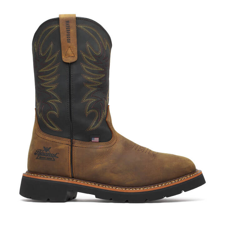 THOROGOOD - SQUARE TOE WELLINGTON - AMERICAN MADE - WATERPROOF