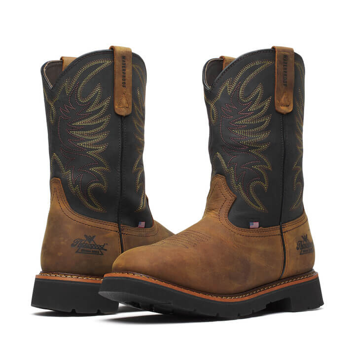 THOROGOOD - SQUARE TOE WELLINGTON - AMERICAN MADE - WATERPROOF