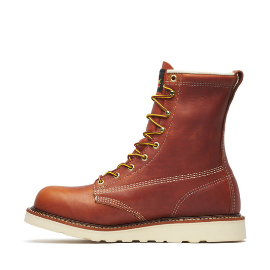 THOROGOOD - 8" AMERICAN HERITAGE TOBACCO PLAIN TOE MAXWEAR WEDGE - AMERICAN MADE