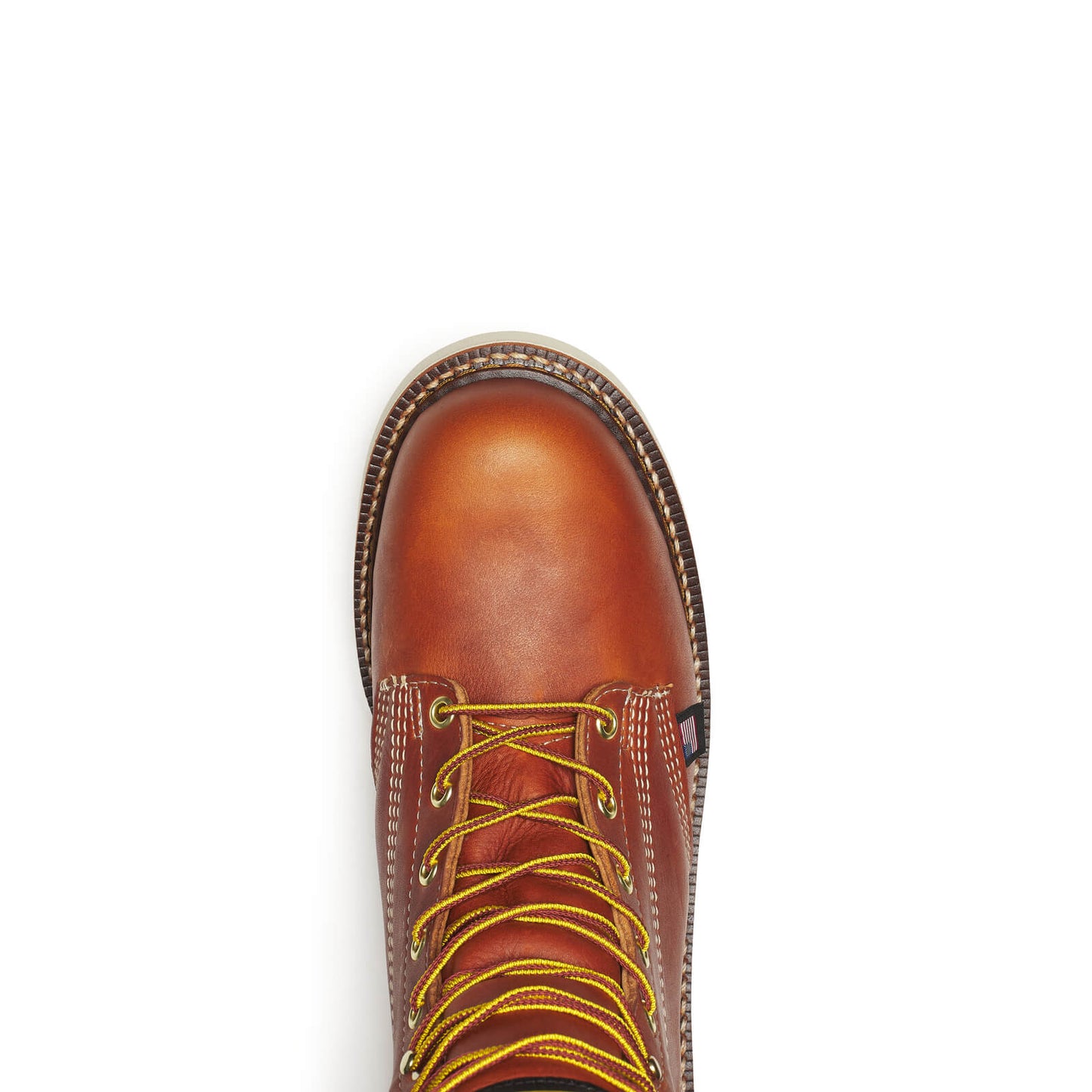 THOROGOOD - 8" AMERICAN HERITAGE TOBACCO PLAIN TOE MAXWEAR WEDGE - AMERICAN MADE