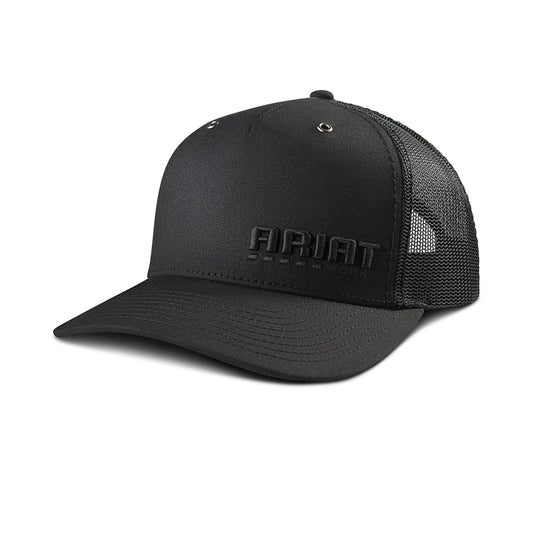 M&F - ARIAT WORK BLACK VENTED RAISED LOGO SNAPBACK - A290001501
