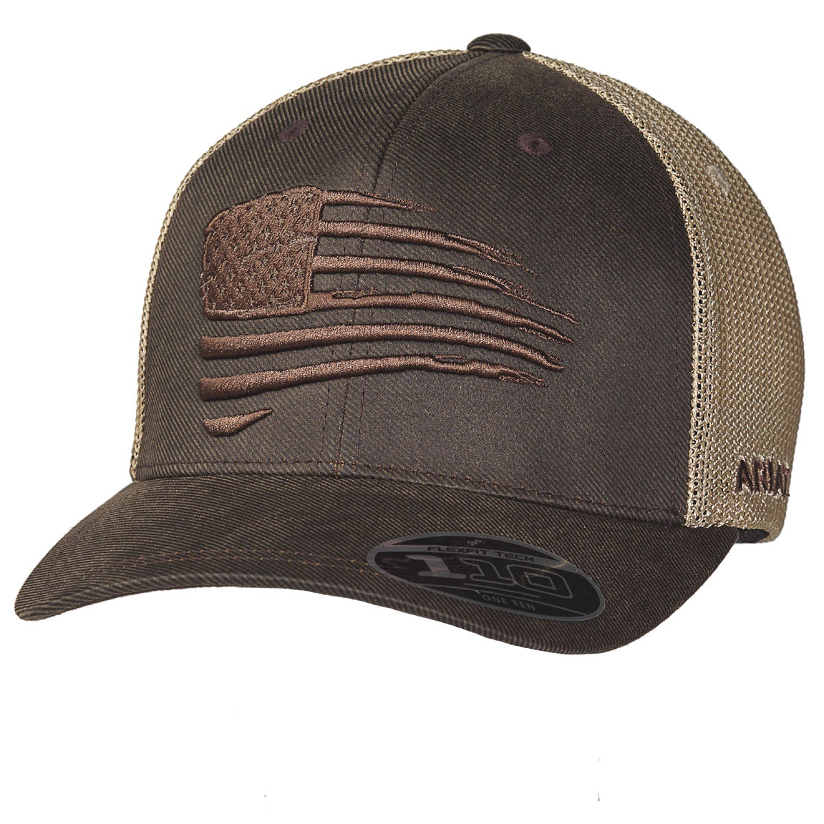 M&F - ARIAT OIL TANNED US FLAG SNAP BACK - A300012102