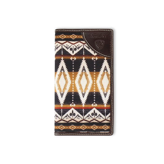 M&F - RODEO WALLET / CHECKBOOK COVER WESTERN CANVAS - A3559402