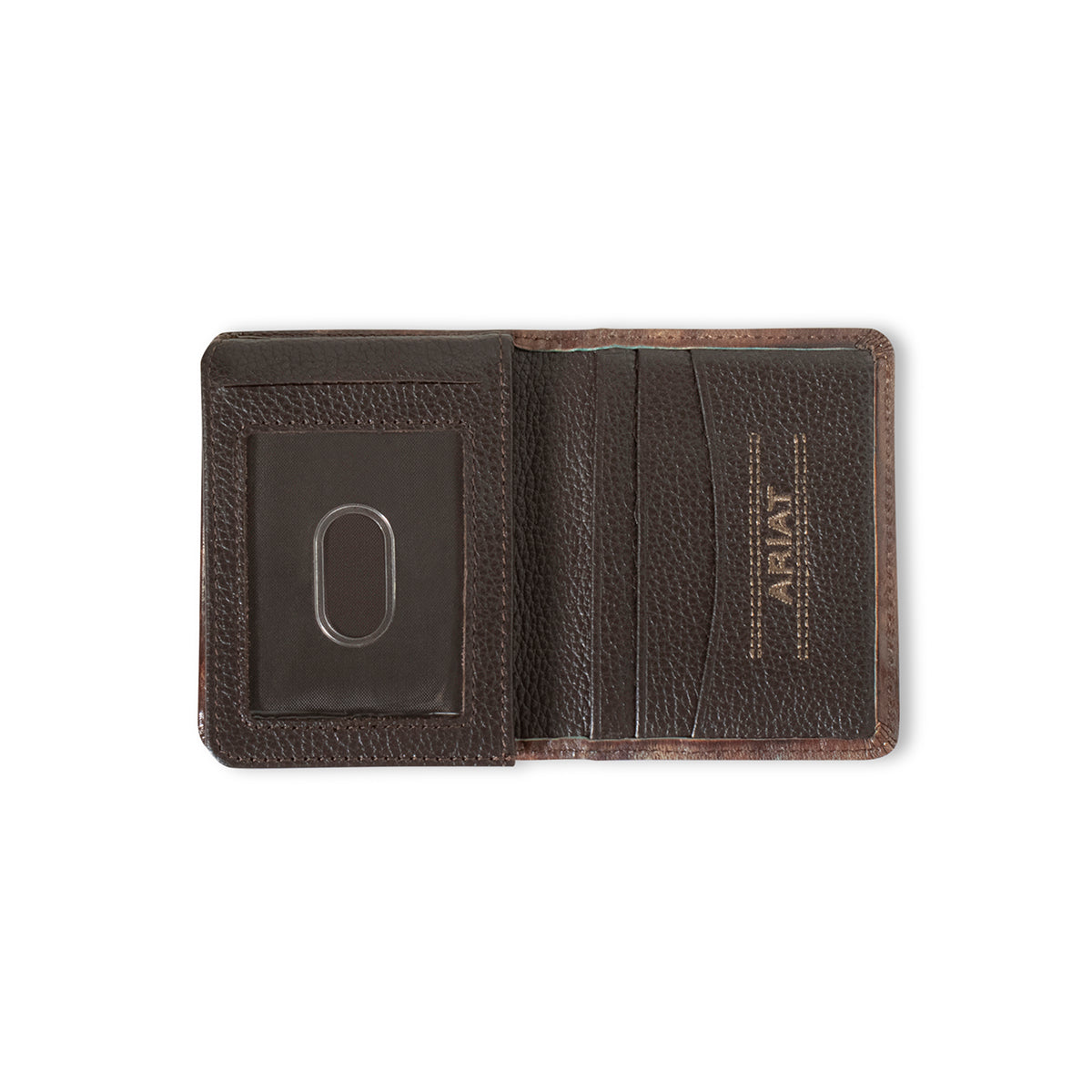 M&F - ARIAT BI-FOLD FLIPCASE WALLET TURQUOISE TRIBAL - A3560102