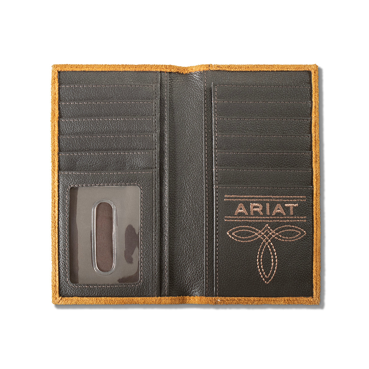 M&F - ARIAT TOOLED LEATHER RODEO WALLET / CHECKBOOK COVER
