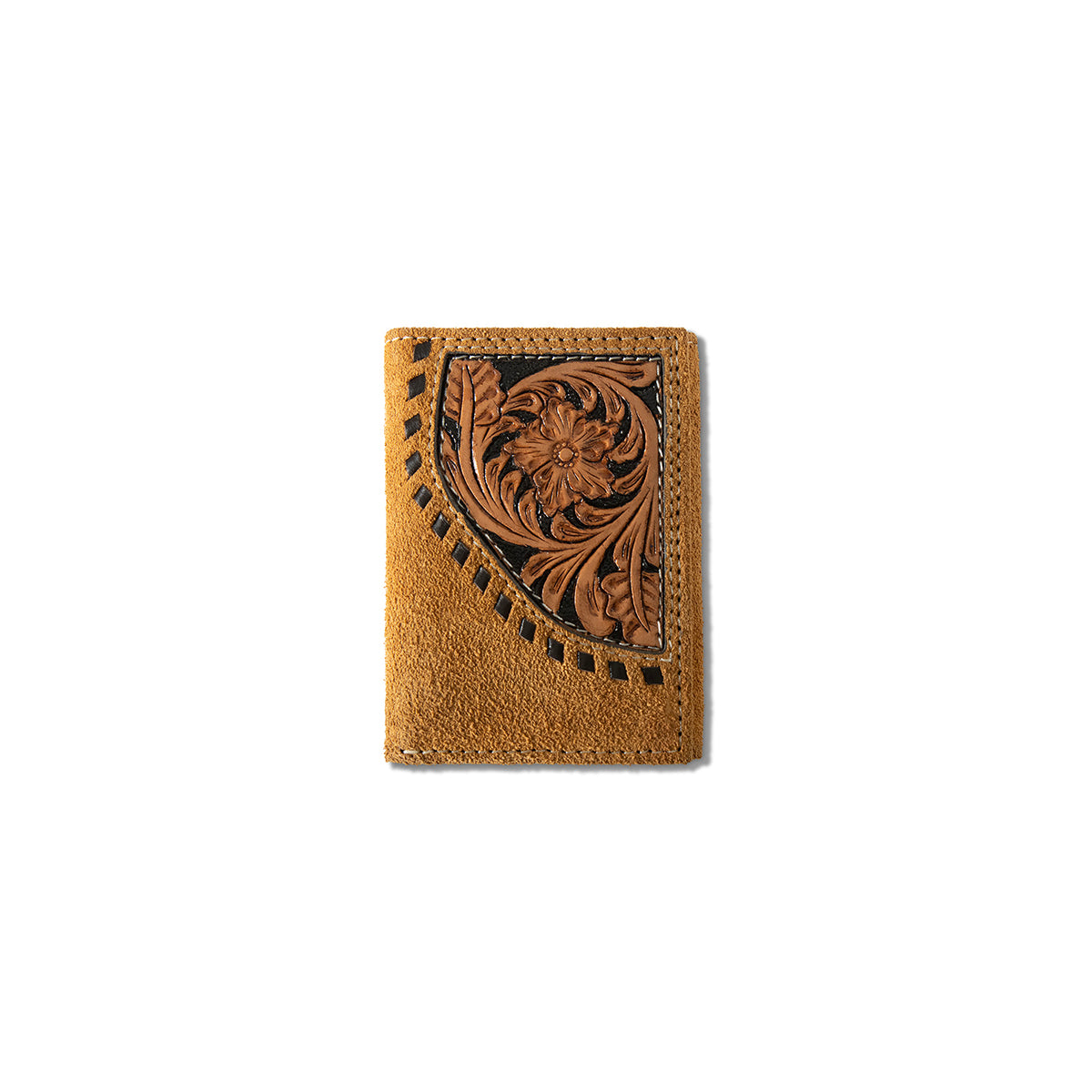 M&F - ARIAT TOOLED LEATHER TRI-FOLD WALLET