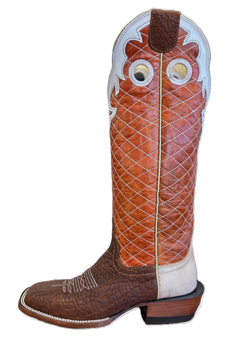 HONDO - MEN'S 16" HONEY BULLHIDE RAWHIDE HEEL SQUARE TOE - 2510