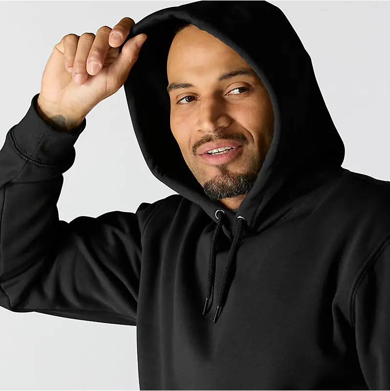 LOOSE FIT MIDWEIGHT LOGO SLEEVE GRAPHIC SWEATSHIRT - K288-BLK