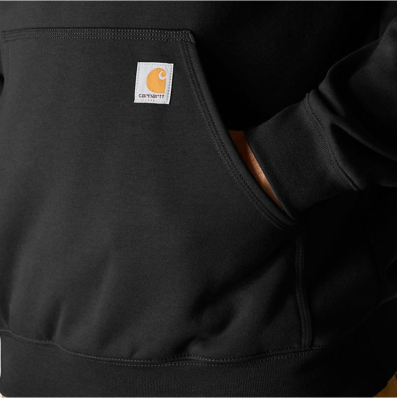 LOOSE FIT MIDWEIGHT LOGO SLEEVE GRAPHIC SWEATSHIRT - K288-BLK
