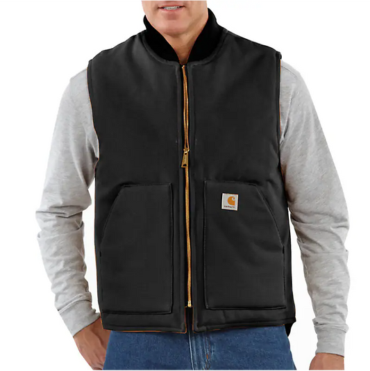 CARHARTT - V01 RELAXED FIT FIRM DUCK INSULATED RIB COLLAR VEST - 106676