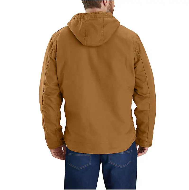 CARHARTT - RELAXED FIT WASHED DUCK SHERPA-LINED JACKET - 104392