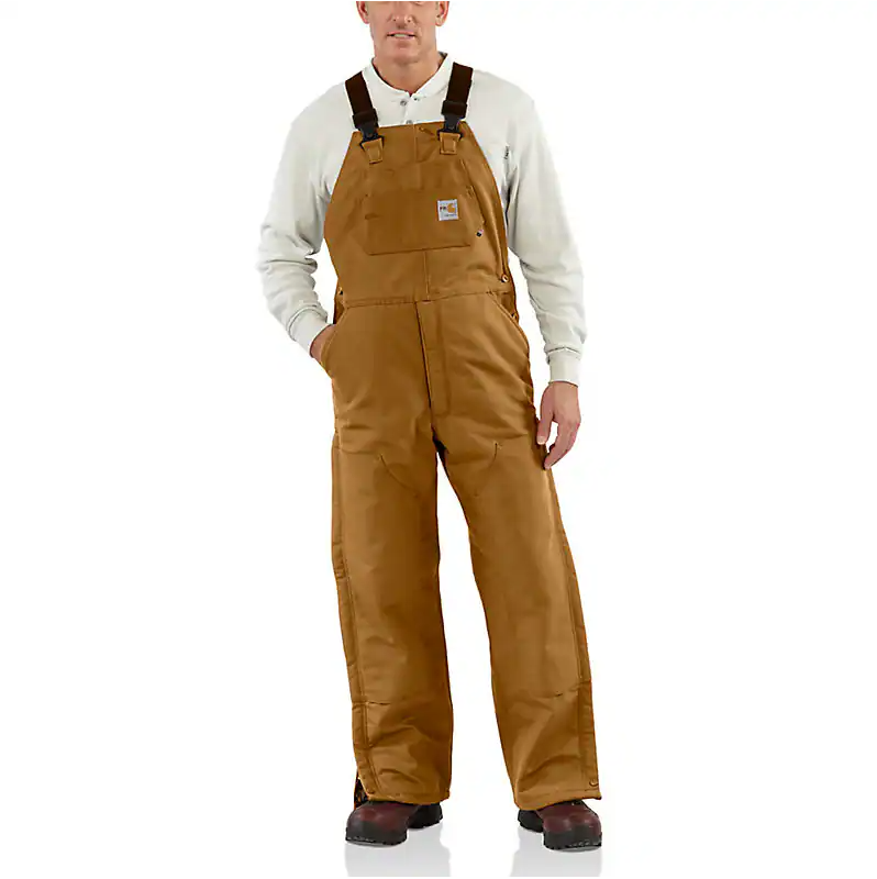 CARHARTT FR - FLAME RESISTANT LOOSE FIT DUCK INSULATED BIB OVERALL - 101626-211