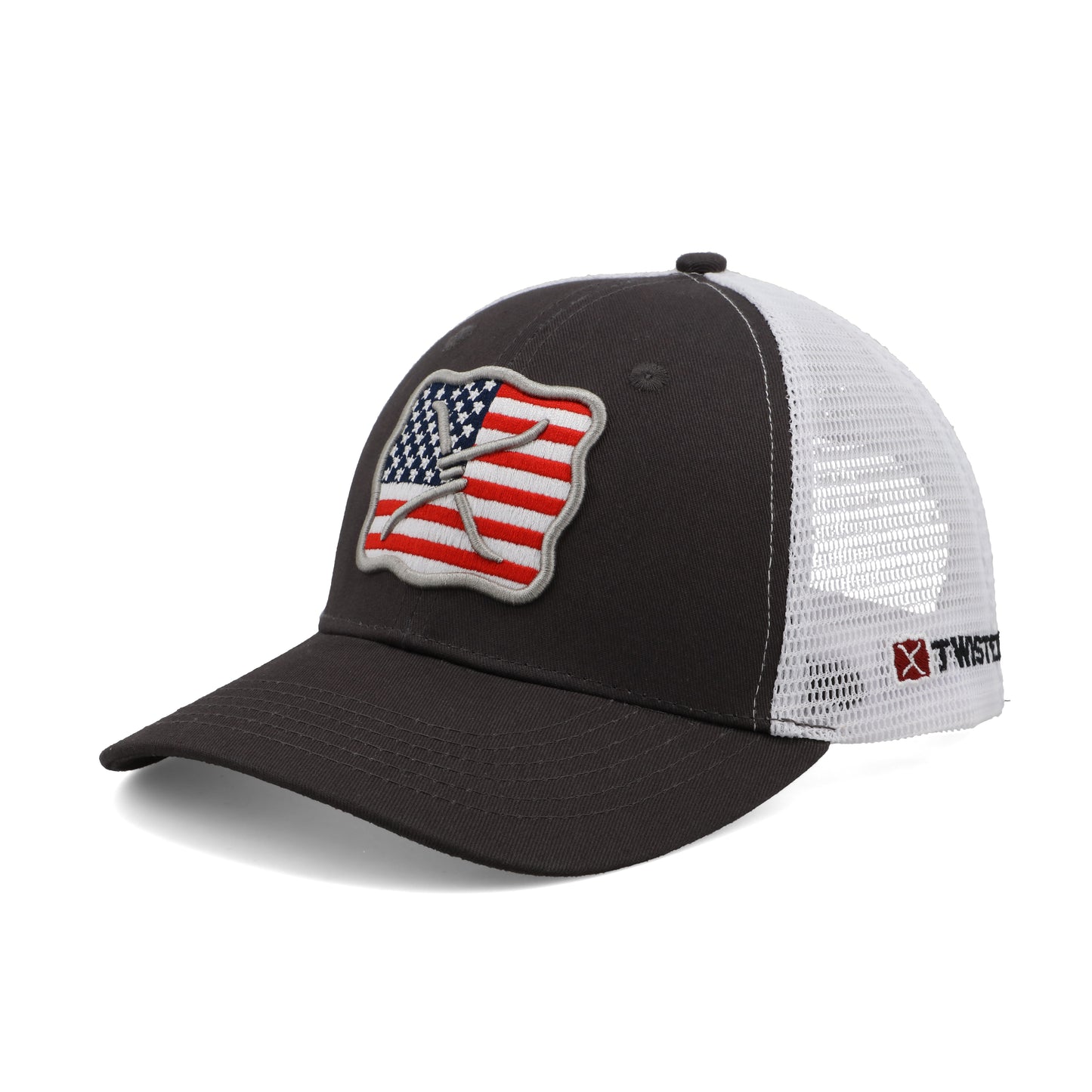 TWISTED X - TWISTED X BALLCAP USA FLAG BARBED WIRE