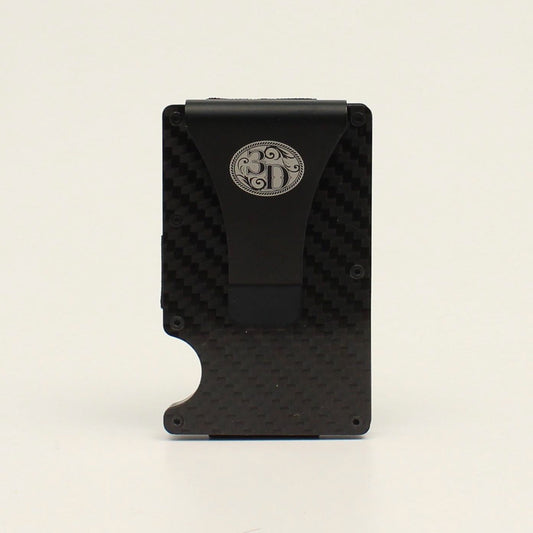 M&F - 3D SMART WALLET BLACK CARBON FIBER & STAINLESS STEEL