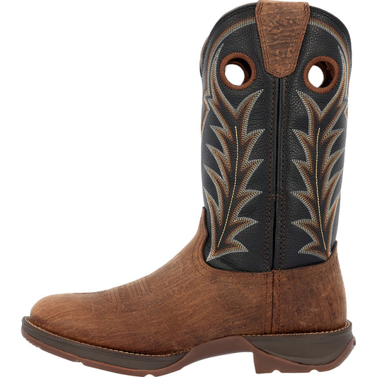 DURANGO - 12" REBEL OAK BARK MIDNIGHT WESTERN BOOT - DDB0428