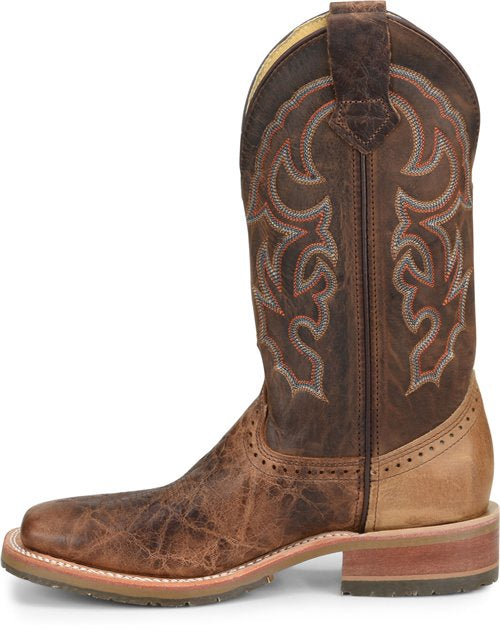 DOUBLE H - 12" MENS DOMESTIC WIDE SQUARE TOE ROPER - HARSHAW - DH4645