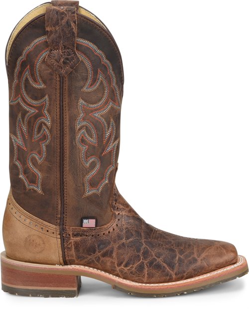 DOUBLE H - 12" MENS DOMESTIC WIDE SQUARE TOE ROPER - HARSHAW - DH4645