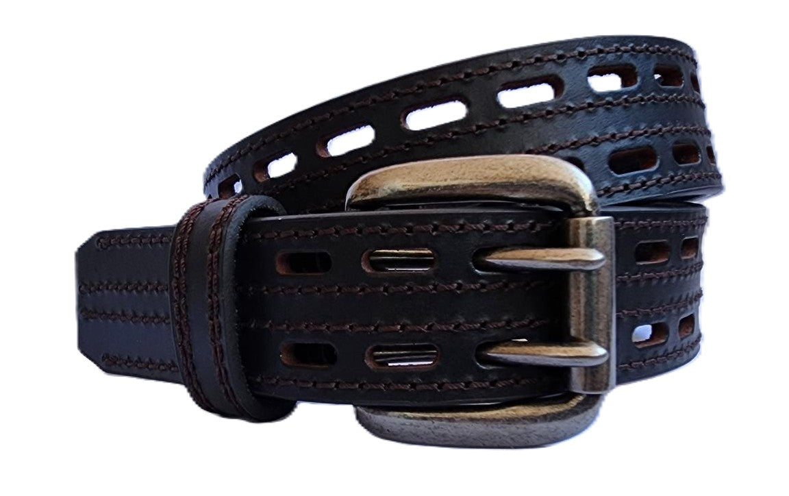 M&F - DOUBLE HOLE LEATHER BELT - N2710802