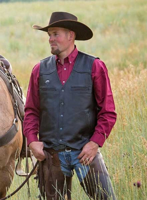 WYOMING TRADERS - DROVER LEATHER VEST