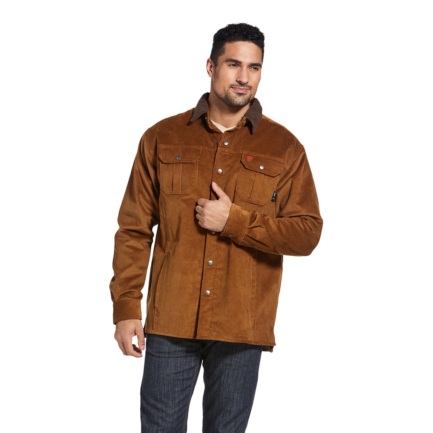 ARIAT FR - FR DURASTRETCH SHERPA-LINED CORDUROY SHIRT JACKET - 10032971