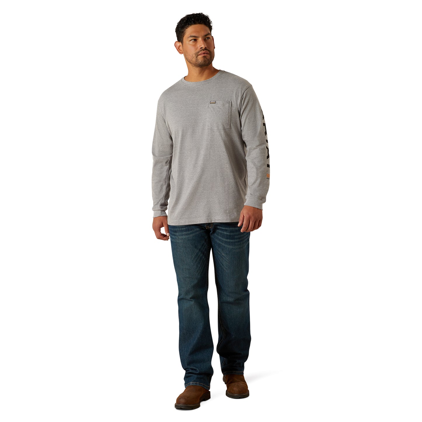 ARIAT - REBAR COTTON STRONG STANDARD LOGO POCKET T-SHIRT - 10062754