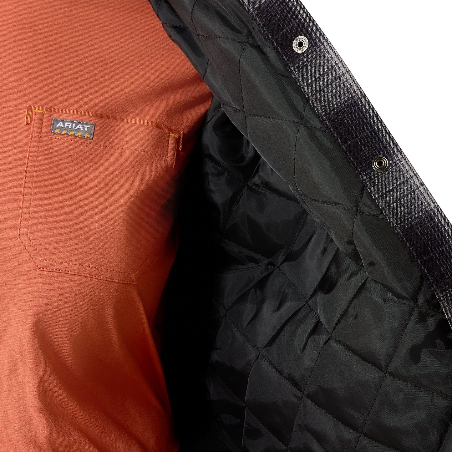 ARIAT - REBAR FLANNEL INSULATED SHIRT JACKET - 10062726