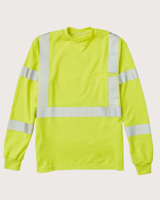 RASCO FR - FLAME RESISTANT LONG SLEEVE HIGH VISIBILITY SHIRT - FR0337YH