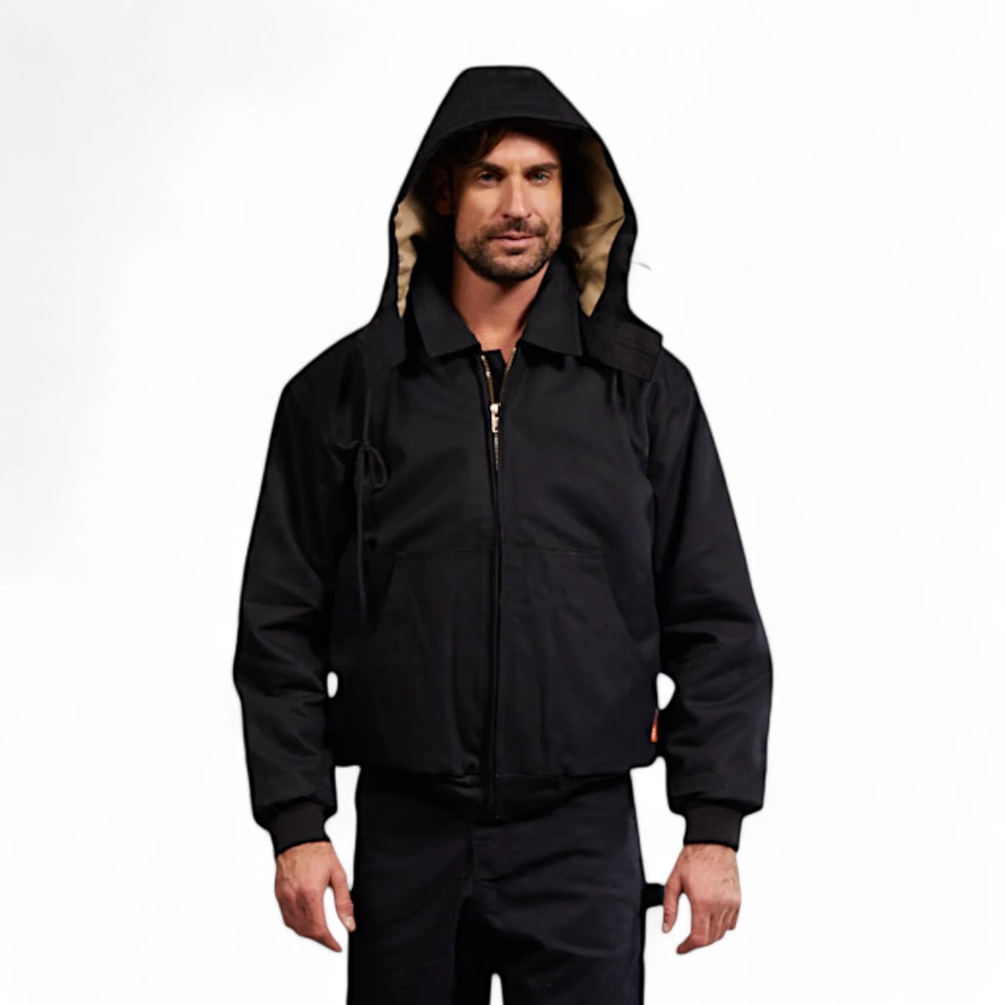 RASCO - FR DUCK HOODED JACKET - FR3507BK