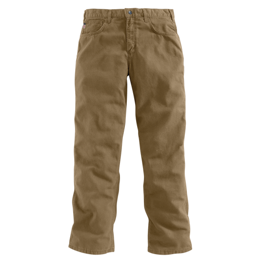 CARHARTT FR - FLAME RESISTANT LOOSE FIT CANVAS 5-POCKET UTILITY WORK PANT - FRB159-GKH